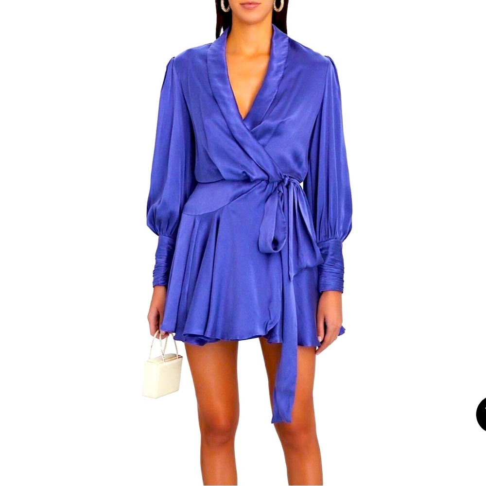 NEW W/O TAGS Zimmermann Silk Wrap Minidress